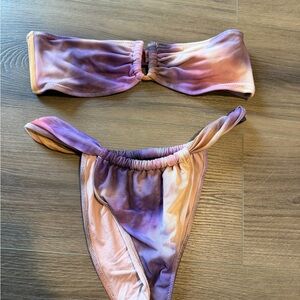 Zara Purple and Pink Bikini Set